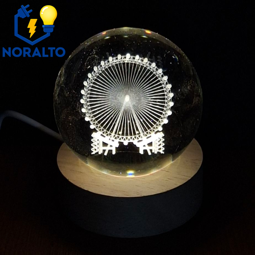 گوی کریستالی طرح چرخ و فلک